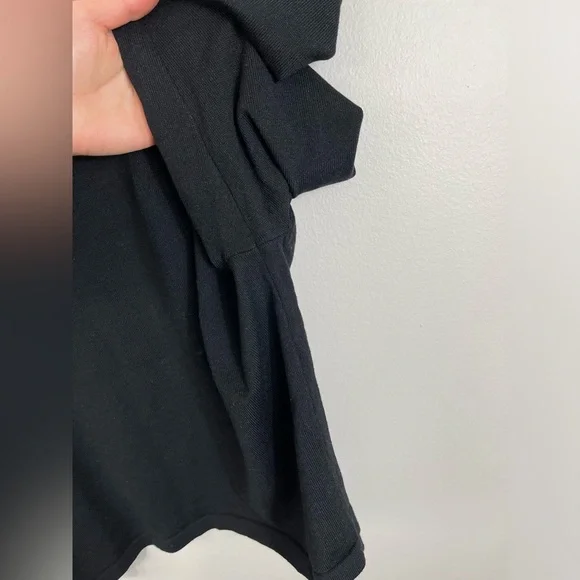 Nina Leonard Scallop Hem Bolero Black Cardigan Women's Event Classic Size 1X - Picture 11 of 13